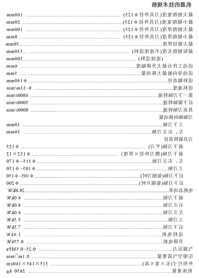 QMB4016CM 四面木工刨床(五轴)